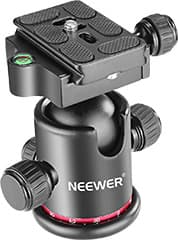 Neewer Metal 360 Degree Rotating Panoramic Ball Head with 1/4" Quick Shoe Plate